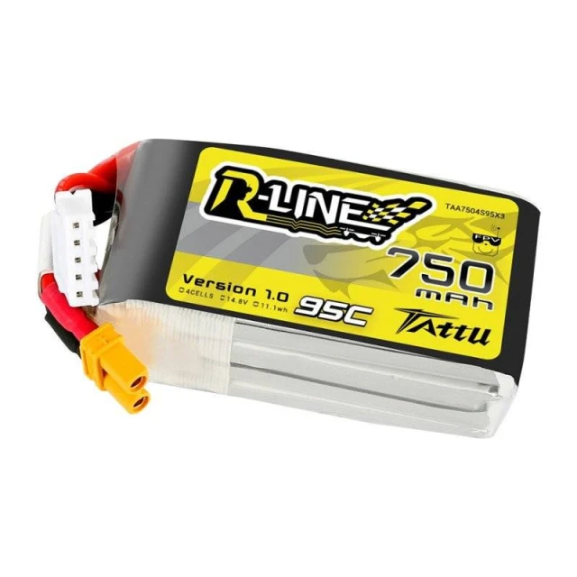 Акумулятор Tattu R-Line 750mAh 14.8V 95C 4S1P XT30 (TAA7504S95X3)