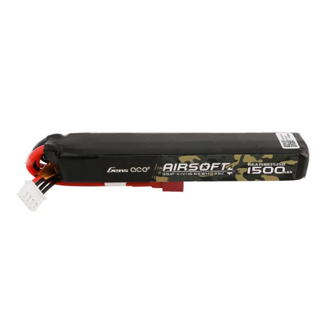 Акумулятор Gens ace 1500mAh 11.1V 3S1P LiPo T-Plug (GEA15003S25D)