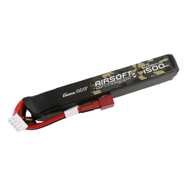 Акумулятор Gens ace 1500mAh 11.1V 3S1P LiPo T-Plug (GEA15003S25D)