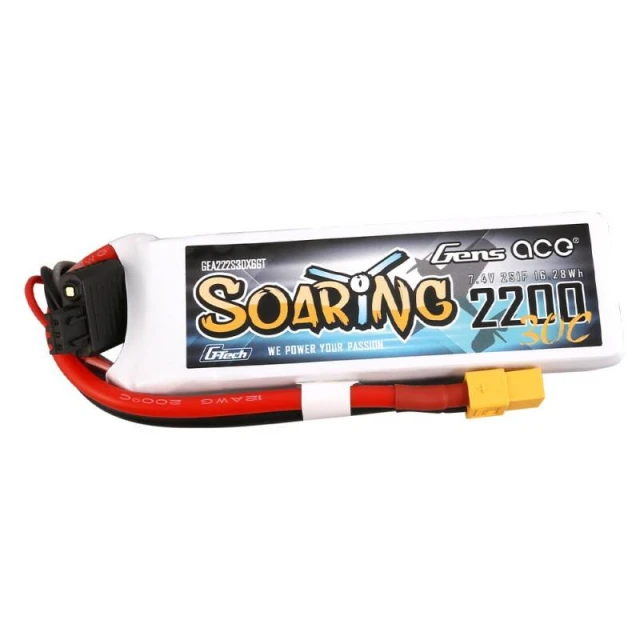 Акумулятор Gens Ace G-Tech Soaring 2200mAh 7.4V 30C 2S1P XT60 (GEA222S30X6GT)