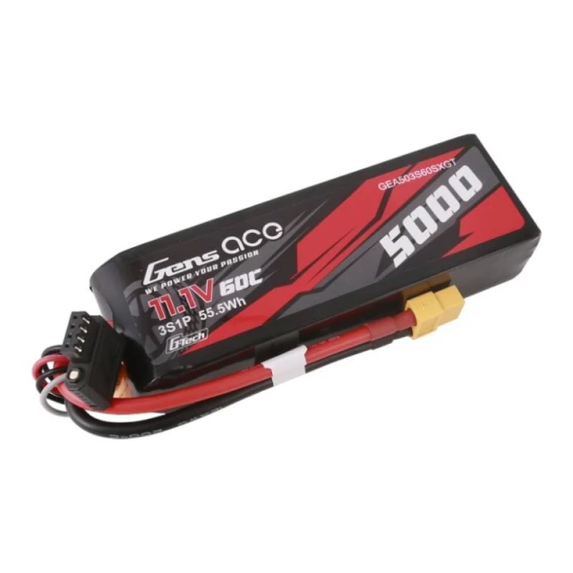 Акумулятор Gens ace G-Tech 5000mAh 11.1V 60C 3S1P XT60 (GEA503S60X6GT)