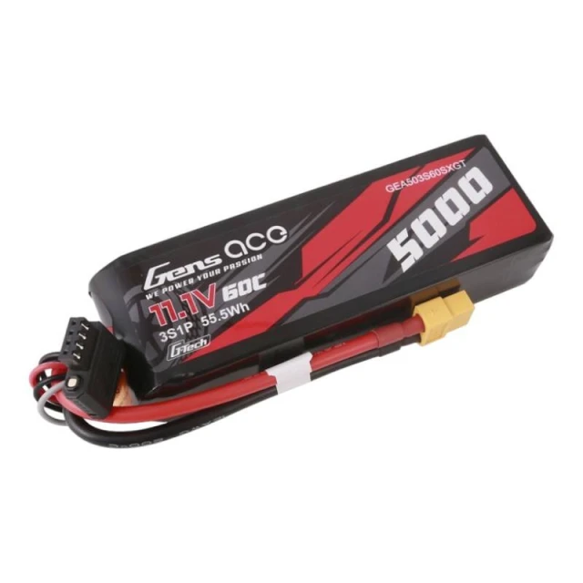 Акумулятор Gens Ace G-Tech 5000mAh 11.1V 3S1P XT60 (GEA503S60SXGT)