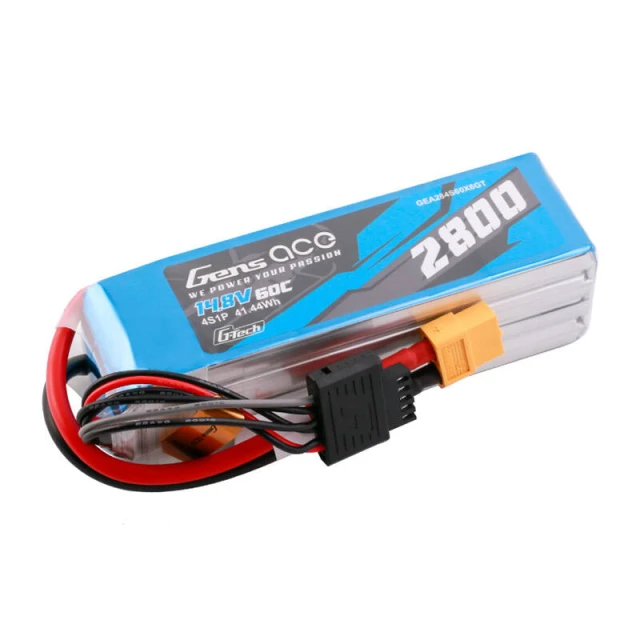 Акумулятор Gens Ace G-Tech Soaring 2800mAh 14.8V 60C 4S1P XT60 (GEA284S60X6GT)
