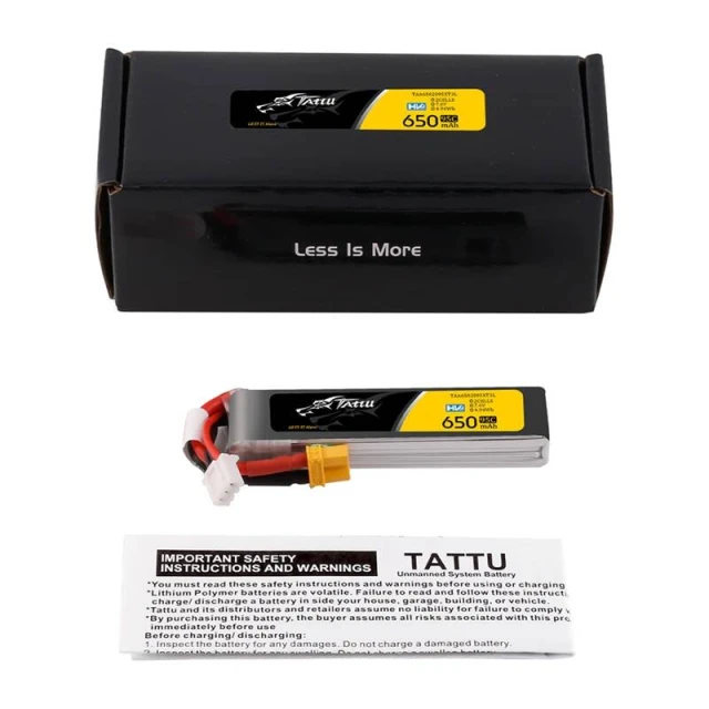Акумулятор Tattu 650mAh 7,6V 2S HV XT30 Long (TAA6502S95XT3L)