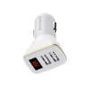 Автомобільний зарядний пристрій Borofone 2x USB з LED дисплеєм White (BFO-BZ11-W)