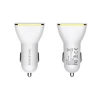 Автомобільний зарядний пристрій Borofone 2x USB з LED дисплеєм White (BFO-BZ11-W)