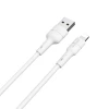 Кабель Borofone Silicone USB to Lightning 1m White (BFO-BX30-L-W)