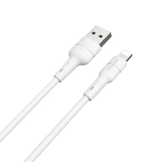Кабель Borofone Silicone USB to Lightning 1m White (BFO-BX30-L-W)