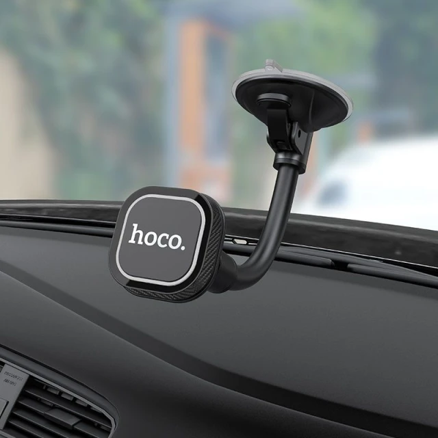 Автодержатель Hoco CA55 магнитный на лобовое стекло / торпедо Black (6931474707543)