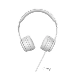 Навушники Hoco W21 Jack 3.5 mm Grey (6931474708298)