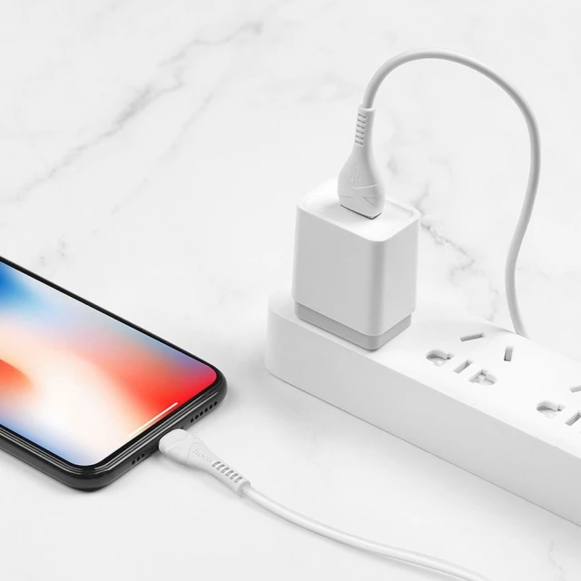 Кабель Hoco X37 USB-A to Lightning 1m White (6931474710499)