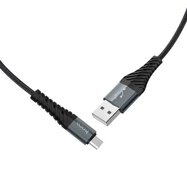 Кабель Hoco X38 USB-A to Micro USB 2.4A 1m Black (6931474710543)