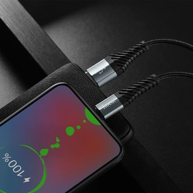 Кабель Hoco X38 USB-A to Micro USB 2.4A 1m Black (6931474710543)