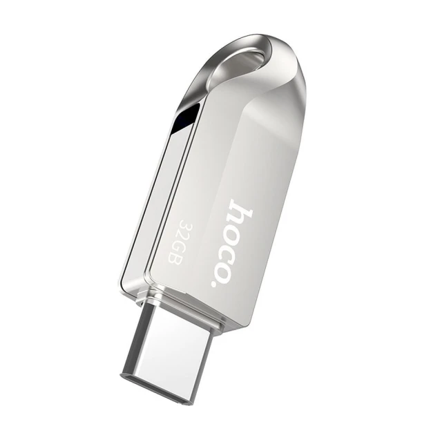 Флешка Hoco UD8 32GB USB 3.0 USB A + USB C Silver (6931474713391)