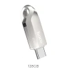 Флешка Hoco UD8 128GB USB 3.0 USB A + USB C Silver (6931474713414)