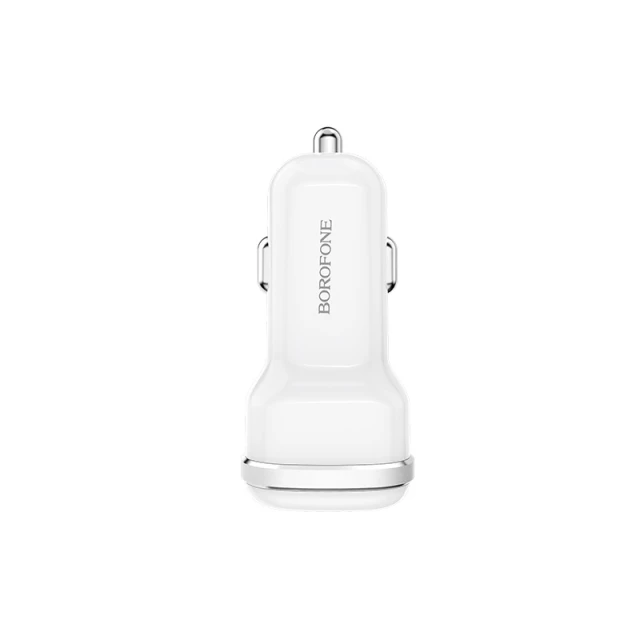 Автомобільний зарядний пристрій Borofone 2x USB White (BFO-BZ13-W)