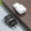 Мережевий зарядний пристрій Hoco N3 USB A QC3.0 3A 18W Black (6931474729347)