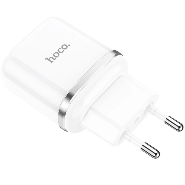 Мережевий зарядний пристрій Hoco N3 USB A QC3.0 3A 18W White (6931474729354)