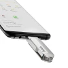 USB-флешка Hoco UD10 32 ГБ USB 3.0 Type-A + Type-C Silver (6931474738653)