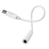 Адаптер Hoco LS30 AUX USB C to Jack 3.5mm White (6931474739346)