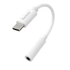 Адаптер Hoco LS30 AUX USB C to Jack 3.5mm White (6931474739346)