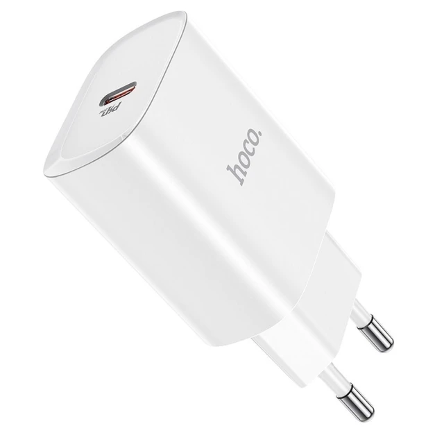 Сетевое зарядное устройство Hoco N14 USB-C PD 20W White (6931474745026)