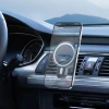 Автотримач Hoco CA85 бездротова зарядка 15W на дефлектор Black (6931474745484)