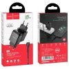 Сетевое зарядное устройство Hoco N2 USB A 2A 10W + кабель USB A to USB C Black (6931474746153)