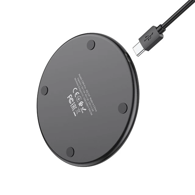Беспроводная зарядка Hoco CW6 PRO Black (6931474755032)