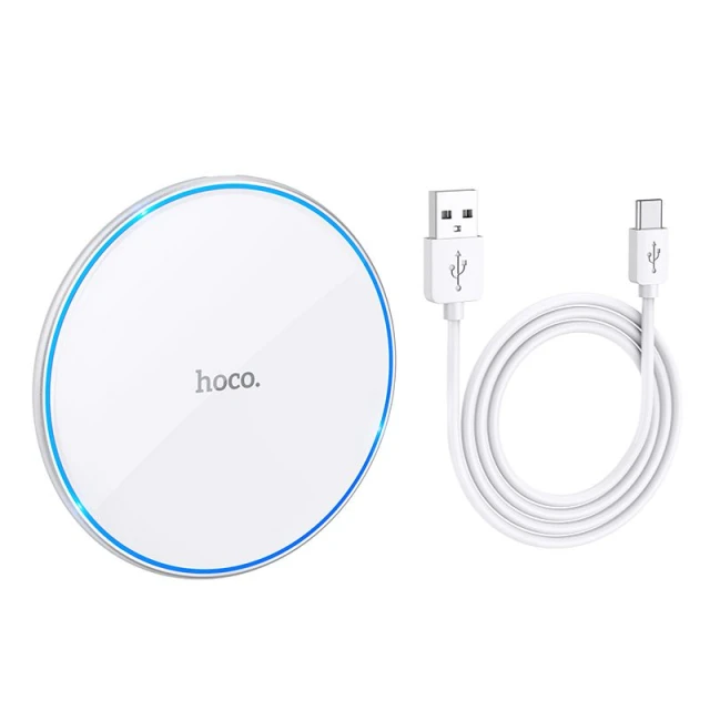 Беспроводная зарядка Hoco CW6 PRO White (6931474755049)