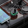 Трансмиттер автомобильный Hoco E62 Bluetooth 2 x USB A + USB C QC3.0 PD 20W Black (6931474756299)
