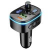 Трансмиттер автомобильный Hoco E62 Bluetooth 2 x USB A + USB C QC3.0 PD 20W Black (6931474756299)