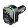 Трансмиттер автомобильный Hoco E62 Bluetooth 2 x USB A + USB C QC3.0 PD 20W Black (6931474756299)