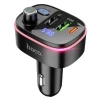 Трансмиттер автомобильный Hoco E62 Bluetooth 2 x USB A + USB C QC3.0 PD 20W Black (6931474756299)