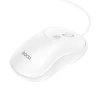 Мышь проводная Hoco USB A 1600 dpi GM13 White (6931474757852)