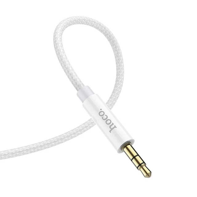Кабель AUX Hoco UPA19 Jack 3,5 мм на Jack 3,5 мм 1 м Silver (6931474759870)