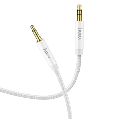 Кабель AUX Hoco UPA19 Jack 3,5 мм на Jack 3,5 мм 1 м Silver (6931474759870)