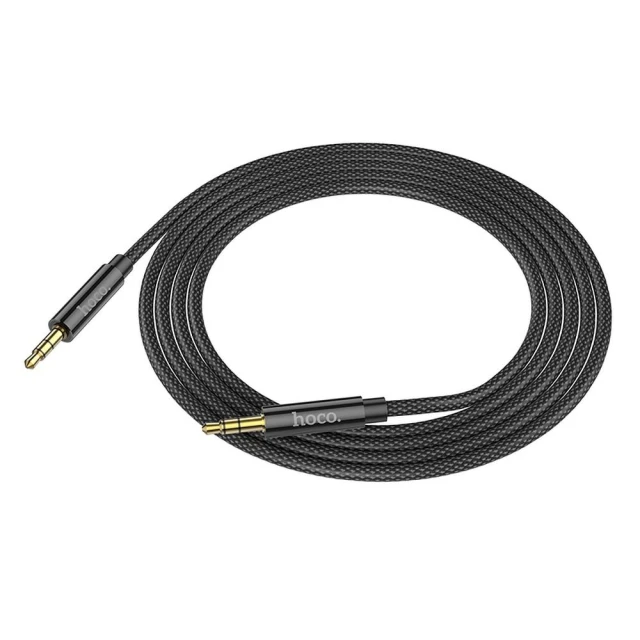 Кабель AUX Hoco UPA19 Jack 3,5 мм на Jack 3,5 мм 2 м Black (6931474759894)