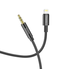Кабель Hoco UPA19 AUX Jack 3.5 mm to Lightning 1 м Black (6931474759924)
