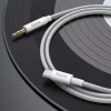 Кабель AUX Jack 3.5 mm to USB-C Hoco UPA19 1 м Silver (6931474759955)