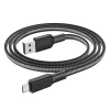 Кабель Hoco X69 USB A to Micro USB 2.4A 1 m Black White (6931474760227)