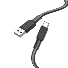 Кабель Hoco X69 USB A до USB C 3A 1 м Black White (6931474760241)