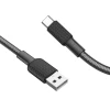 Кабель Hoco X69 USB A до USB C 3A 1 м Black White (6931474760241)