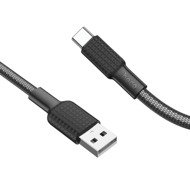 Кабель Hoco X69 USB A до USB C 3A 1 м Black White (6931474760241)