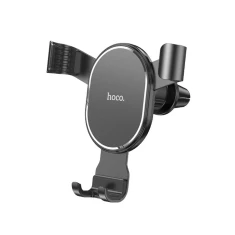 Автотримач Hoco CA56 Plus гравітаційний металевий на дефлектор Black (6931474760289)