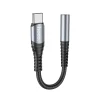 Адаптер Hoco LS33 USB-C to 3.5mm AUX Grey (6931474761163)