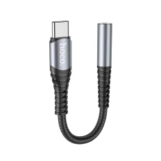 Адаптер Hoco LS33 USB-C to 3.5mm AUX Grey (6931474761163)
