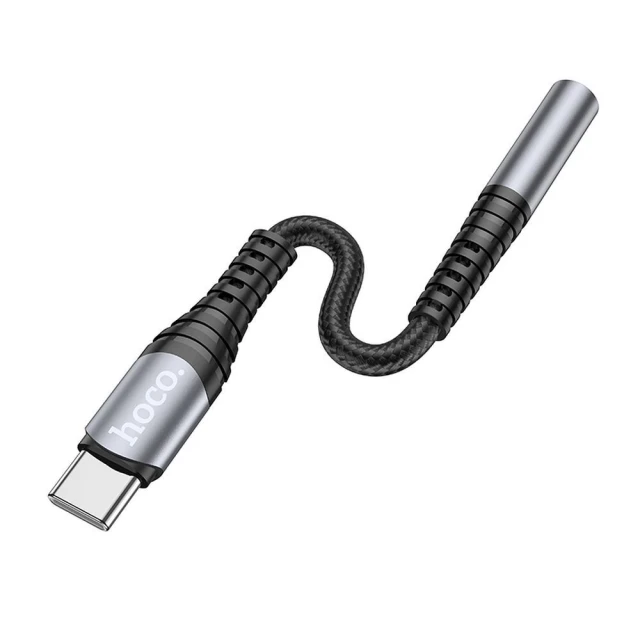 Адаптер Hoco LS33 USB-C to 3.5mm AUX Grey (6931474761163)