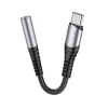 Адаптер Hoco LS33 USB-C to 3.5mm AUX Grey (6931474761163)
