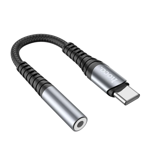 Адаптер Hoco LS33 USB-C to 3.5mm AUX Grey (6931474761163)